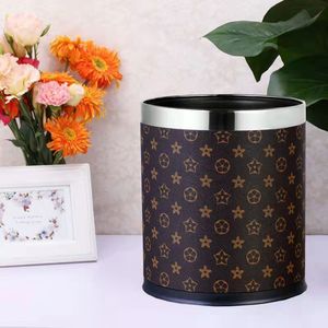 <b>Large</b> Size Trash Can 10L Cylindrical Double Layer Indoor Waste <b>Bin</b> For Home Office Hotel Bedroom Kitchen Living Room Bathroom - Product Image 1