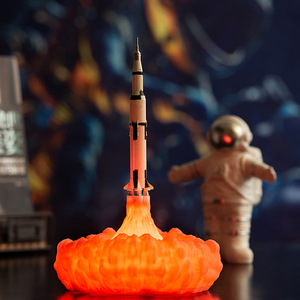 3D Print Rocket Lamp Fire <strong>Dragon</strong> Gifts Led Night <strong>Lights</strong> - Product Image 1