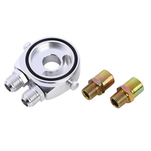 Adaptador de Enfriador de Aceite Individual AN10 para Actualización y Reequipamiento, Aleación de Aluminio Dorado - Product Image 3