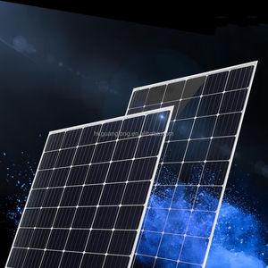 Panneaux solaires monocristallins haute capacité, demi-cellules, entièrement noirs, bifaciaux, double vitrage, efficacité 23 %, 800 W, pour centrale électrique - Product Image 4