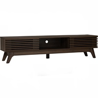 Nuhoom - Mueble de TV Moderno y Clásico con Patas de Metal Resistentes y Tablero Laminado, Artesanía Malasia, Mueble de Salón Independiente