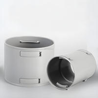 Connecteurs directs de tuyau de PE, têtes de conversion d'air frais d'égal-diamètre, accessoires pour des systèmes de ventilation d'air.