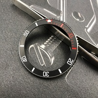 Nouvel Arrivage H&T Insert de Lunette de Plongée en Céramique Noire 007 009 38mm Léger Finition Mate Pièces de Montre