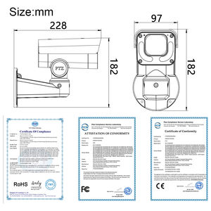 Caméra PTZ à suivi automatique 8MP, vision nocturne haute précision, zoom optique <span class=keywords><strong>5x</strong></span>, zoom numérique <span class=keywords><strong>3x</strong></span>, objectif motorisé, IP66, caméra CCTV extérieure 4K - Product Image 3