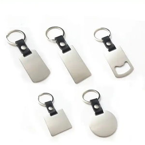 Customized Stainless Steel Sublimation Egypt Polished Square Compact Lightweight Bottle Opener Keychain - Product Image 1