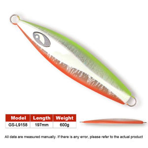 <span class=keywords><strong>Leurre</strong></span> métallique de haute qualité pour <span class=keywords><strong>Shimano</strong></span>, 197 mm/600 g, action lente, <span class=keywords><strong>leurre</strong></span> dur, faux <span class=keywords><strong>leurre</strong></span> pour la pêche au bar, catégorie Minnow, plaque en fer - Product Image 2