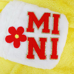 Wholesale High Quality Embroidery Letter Patch Diy <b>Iron</b> <b>on</b> Hoodie Custom rainbow Color Gold Glitter Chenille Patches - Product Image 2