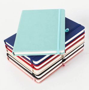 Promotional Business PU Leather Hardcover <b>A5</b> Size Notebooks Journal Diary School Notebook With Elastic Band - Product Image 3