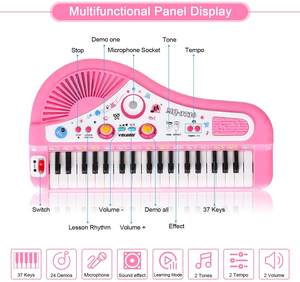 Prix d'usine, clavier Musical 37 touches avec Microphone, jouet de <span class=keywords><strong>Piano</strong></span> éducatif, orgue électronique pour enfants - Product Image 4
