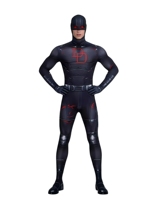Disfraz de Daredevil de una pieza ajustado para fiesta de Halloween
