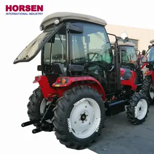 CE ha approvato Cinese HORSEN marca 50 55 hp 4wd mini trattore agricolo con cabina caricatore frontale in vendita made in cina da HORSEN