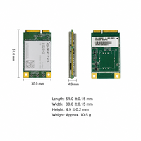 Module 4G LTE Quectel EG25-G Mini PCIe à faible latence, communication sans fil certifiée CE FCC pour les appareils IoT M2M