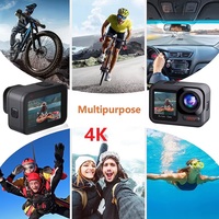 4K/60FPS Touchscreen-Gehäuse Wasserdichte VLOG Sports DV Eingebaute 6-Achsen-Anti-Shake-Gyroskop-EIS-Sport-Action-Kamera