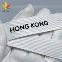 Ruban en nylon écologique imprimé sur mesure Double face Design Logo coudre sur impression lavage soins étiquettes nominatives pour vêtements