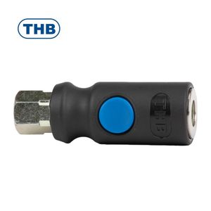 Acoplador Neumático de Seguridad con Botón, Acoplador Rápido Compuesto para Herramientas Neumáticas - Product Image 1