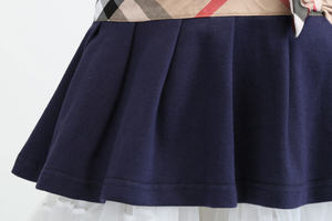 ชุดเดรสเด็กสไตล์ Preppy สำหรับฤดูใบไม้ผลิและฤดูร้อน คอปกปีเตอร์แพน ผ้าฝ้า<span class=keywords><strong>ย</strong></span> 100% ชุดเดรสโปโลแขนสั้นสำหรับเด็กผู้หญิง - Product Image 5