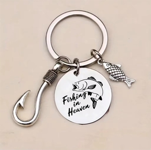 Portachiavi 'You're My Catch' per Pescatori, Ciondolo a Forma di Amo in Acciaio Inox, Regalo per Pescatori e Coppie Romantiche - Product Image 4