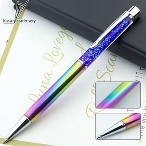 Stylo Cadeau Parfait, Stylos à Bille en Métal avec Cristal Arc-en-ciel, Logo Personnalisé - Product Image 3