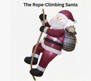 Creative Climbing Inflatable <b>Santa</b> Claus for Roof Wall Hanging Decoration Waterproof Christmas <b>Blow</b> <b>Up</b> Outdoor Yard Decor - Product Image 3