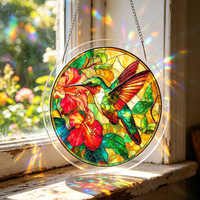 Pendentifs en acrylique de Noël fabriqués en Chine, style D, ornements créatifs colorés en forme de disque pour Halloween, attrape-lumière en forme de puzzle