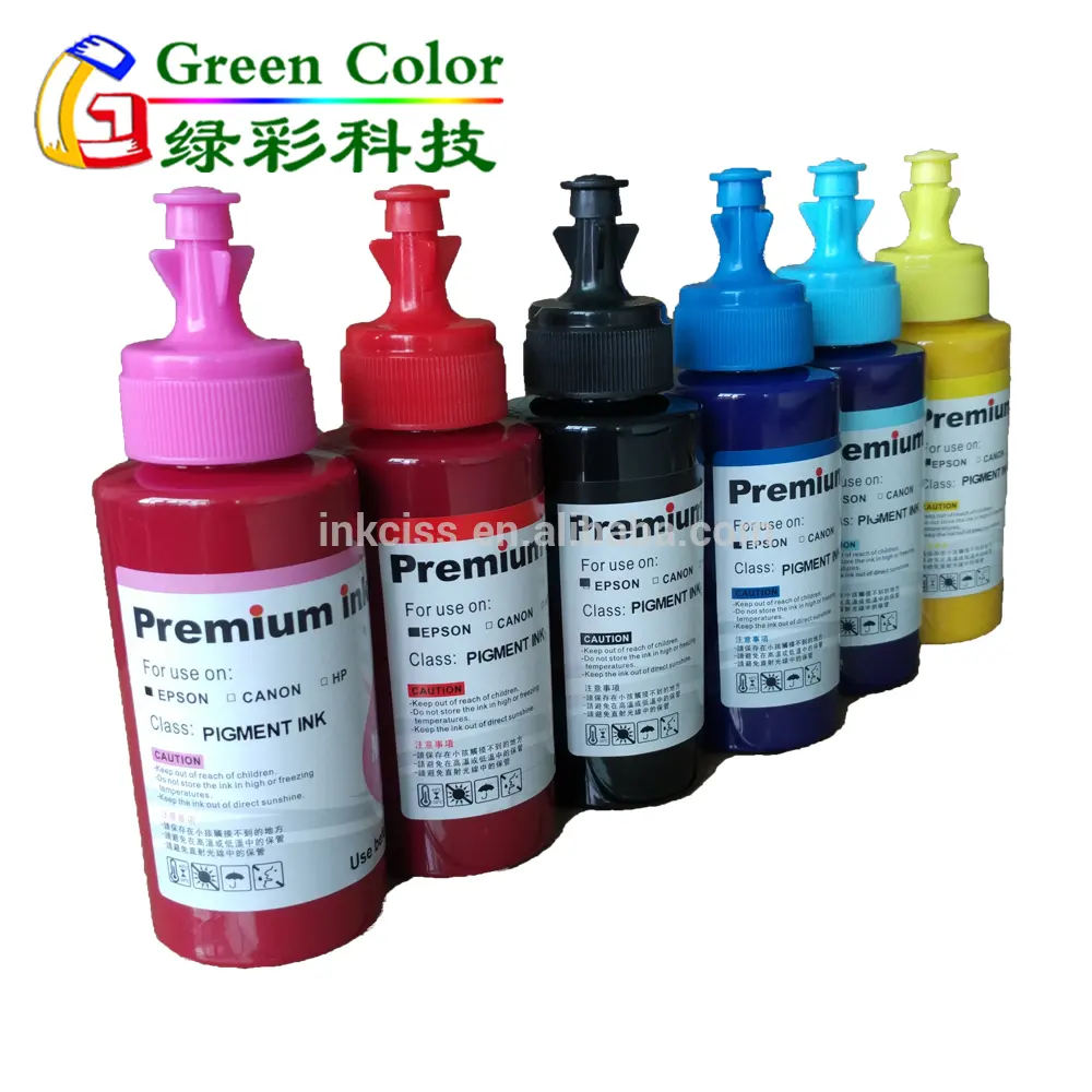 Tinta de impresión a base de agua pigmento tinta uv universal epson tinta de pigmento para papel fotográfico