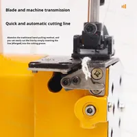 Machine à coudre industrielle manuelle en feutre géotextile pour bâche de bâche pour réparation de toile scellant un matériau épais bord verrouillable à grande vitesse