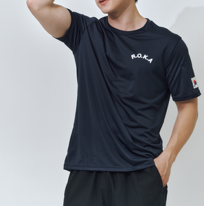 ROKA Korea Camiseta de manga corta de malla transpirable de secado rápido, ligera, para entrenamiento táctico, deportes, gimnasio, para hombre - Product Image 5