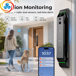 Cerradura Inteligente para Puerta 2026, Cerradura Digital con Huella Dactilar, WiFi, Nube, Tuya, con Cámara para el Hogar - Product Image 2