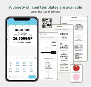AIMO nueva impresora M122 Mini impresora de etiquetas en rollo portátil inalámbrica impresora de etiquetas térmicas para estudio de oficina y hogar - Product Image 2