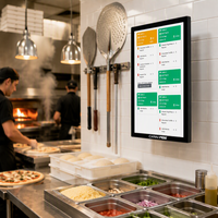 Système de point de vente (PDV) d'origine usine, moniteur d'affichage de cuisine KDS 21,5/15,6/23,6 pouces, étanche et résistant à l'huile, support VESA pour pizzeria