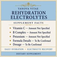 Poudre de réhydratation et de récupération électrolytes haute concentration, supplément de vitamines C et B, sachet de boisson, potassium, minéraux quotidiens