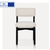 Chaise de Salle à Manger en Bois de Hêtre avec Dossier, Stock EU Disponible, 1 Chaise/Carton, Cadre en Bois Massif, Chaise de Restaurant en Bois