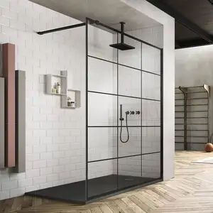 Wholesales Free Standing Tempered Glass Bathroom Glass With Shower rooms Shower Enclosure Shower Screen Bath Cabin