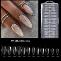240 pièces/boîte, faux ongles en acrylique ultra fins, sans traces, luxueux, transparents, mats, complets/demi-ongles, extensions pour les doigts, bricolage des ongles