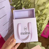 Boîte d'emballage à tiroir personnalisée en carton recyclé mat pour bijoux (colliers, boucles d'oreilles, bracelets) - Personnalisation du logo jetable