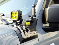 Nouveau Kit de Supports pour Feux LED de Pare-brise Avant Tank 300 2020-2025, Accessoires Tout-terrain 4x4 (Compatible Génération 1/Génération 2)