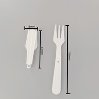 Ensemble de couverts jetables pliables en gros – Fourchette, cuillère, couteau – Kit d'ustensiles de voyage portables pour le camping, les pique-niques et les repas en extérieur