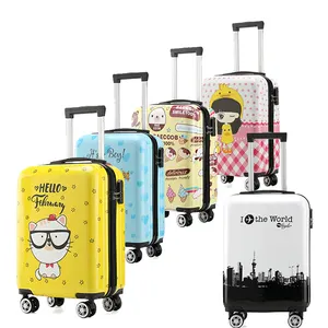 Prezzo di fabbrica personalizza la borsa da viaggio Trolley con ABS Hardshell leggero bagaglio a mano valigia set di valigie