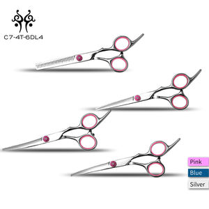 सही बिक्री 6 इंच स्टेनलेस स्टील पालतू सौंदर्य कैंची सेट 4 टुकड़े हज्जाम की दुकान कैंची सौंदर्य किट के लिए कुत्ते - Product Image 2