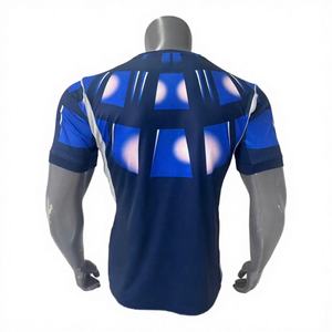 Anpassbares 2XL Fußballtrikot Kurzarm Uruguay Nationalmannschaft Auswärts-Spielerversion Feuchtigkeitsableitendes Fußballshirt für Herren - Product Image 4