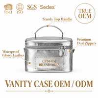Trousse de Maquillage Brillante Professionnelle, Sac Cosmétique de Voyage, Boîte de Rangement Intelligente, Fournisseur Direct d'Usine, Certifié SGS