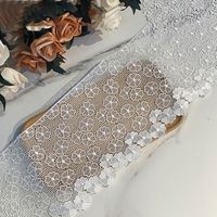 Tela de Encaje Elástico Estrecho de Algodón Ecológico de Nuevo Estilo para Vestidos de Mujer, Bordado, Ancho Personalizado, Venta al por Mayor