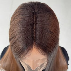 Perruques en dentelle de cheveux humains bruts non traités, prêtes à être expédiées directement de l'usine, cheveux vierges européens HD, pré-épilées, perruques frontales complètes en dentelle - Product Image 4