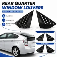 For Toyota Prius 2012-2015 Car Accessories Rear Quarter Window Louvers Shark Gill Style Side Window Vent Cover