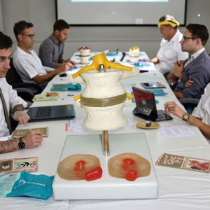 Modèle anatomique de la colonne vertébrale humaine avec deux disques intervertébraux lombaires et deux lésions Matériau en PVC Structure anatomique vive - Product Image 2