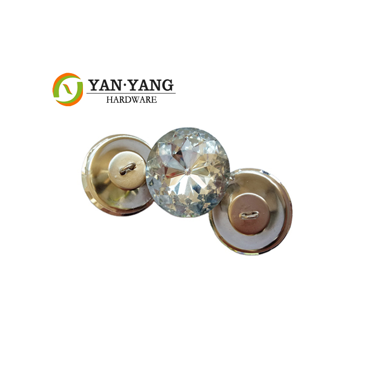 Лидер продаж, пуговицы для дивана с прозрачной цветной обивкой и кристаллами, дизайн под заказ, 18 мм