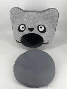 2025 Hot Sale Pet Hochwertiger Filz Katzenkopf form Abnehmbare Kleintiere und andere Katzenstreu Faltbares Filz katzen bett - Product Image 5