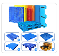 Fournisseur de palettes en plastique HDPE recyclé industrielles à usage intensif, écologiques, 1000*1200, simple face, 4 voies