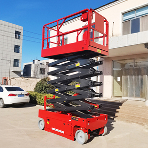 Nhà Máy Giá 4-16m tự hành điện di động Scissor Lift thủy lực nâng giàn giáo nền tảng - Product Image 3