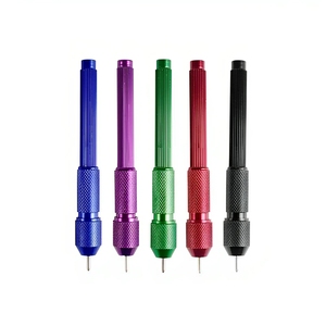 Ensemble de stylos marqueurs réutilisables pour pochoirs de tatouage, stylos de dessin cutané avec support métallique et recharges - Product Image 2